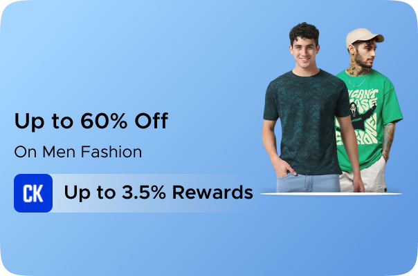 Amazon: Upto 60% Off on Men Fashion + Upto 3.50% Rew